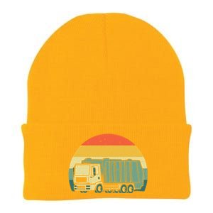 Funny Garbage Truck Design For Kids Men Women Trash Truck Gift Knit Cap Winter Beanie