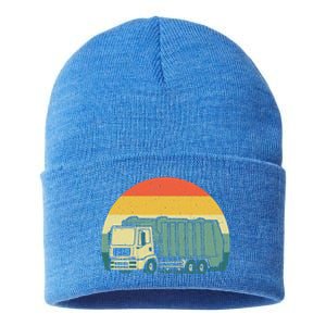 Funny Garbage Truck Design For Kids Men Women Trash Truck Gift Sustainable Knit Beanie