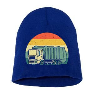 Funny Garbage Truck Design For Kids Men Women Trash Truck Gift Short Acrylic Beanie