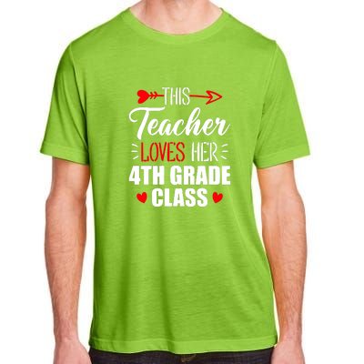 Fourth Grade Teacher This Teacher Loves Her 4th Grade Class Gift Adult ChromaSoft Performance T-Shirt