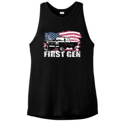 First Gen Truck Squarebody First Generation Ladies PosiCharge Tri-Blend Wicking Tank