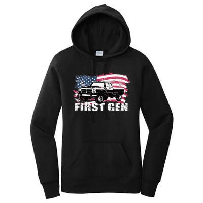 First Gen Truck Squarebody First Generation Women's Pullover Hoodie