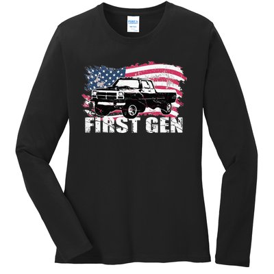 First Gen Truck Squarebody First Generation Ladies Long Sleeve Shirt