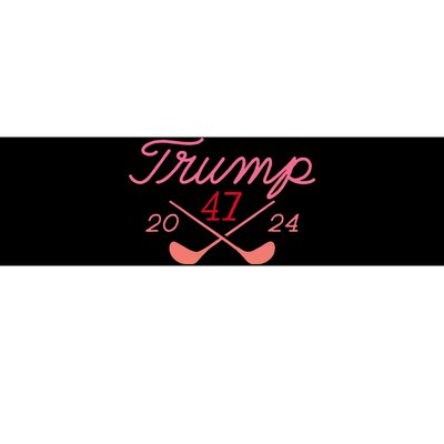 Funny Golf Trump 47 2024 Bumper Sticker