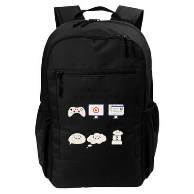 Funny Gamer Things I Do In My Spare Time Gaming Backpack