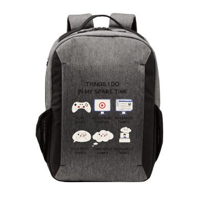 Funny Gamer Things I Do In My Spare Time Gaming Vector Backpack
