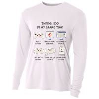 Funny Gamer Things I Do In My Spare Time Gaming Cooling Performance Long Sleeve Crew