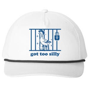 Funny Got Too Silly Women Silly Goose Snapback Five-Panel Rope Hat