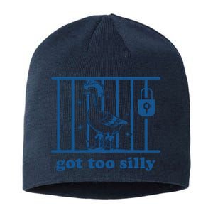 Funny Got Too Silly Women Silly Goose Sustainable Beanie