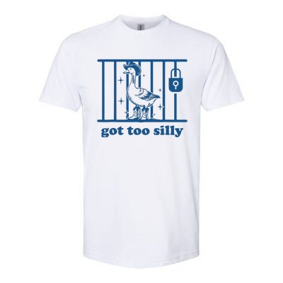 Funny Got Too Silly Women Silly Goose Softstyle® CVC T-Shirt