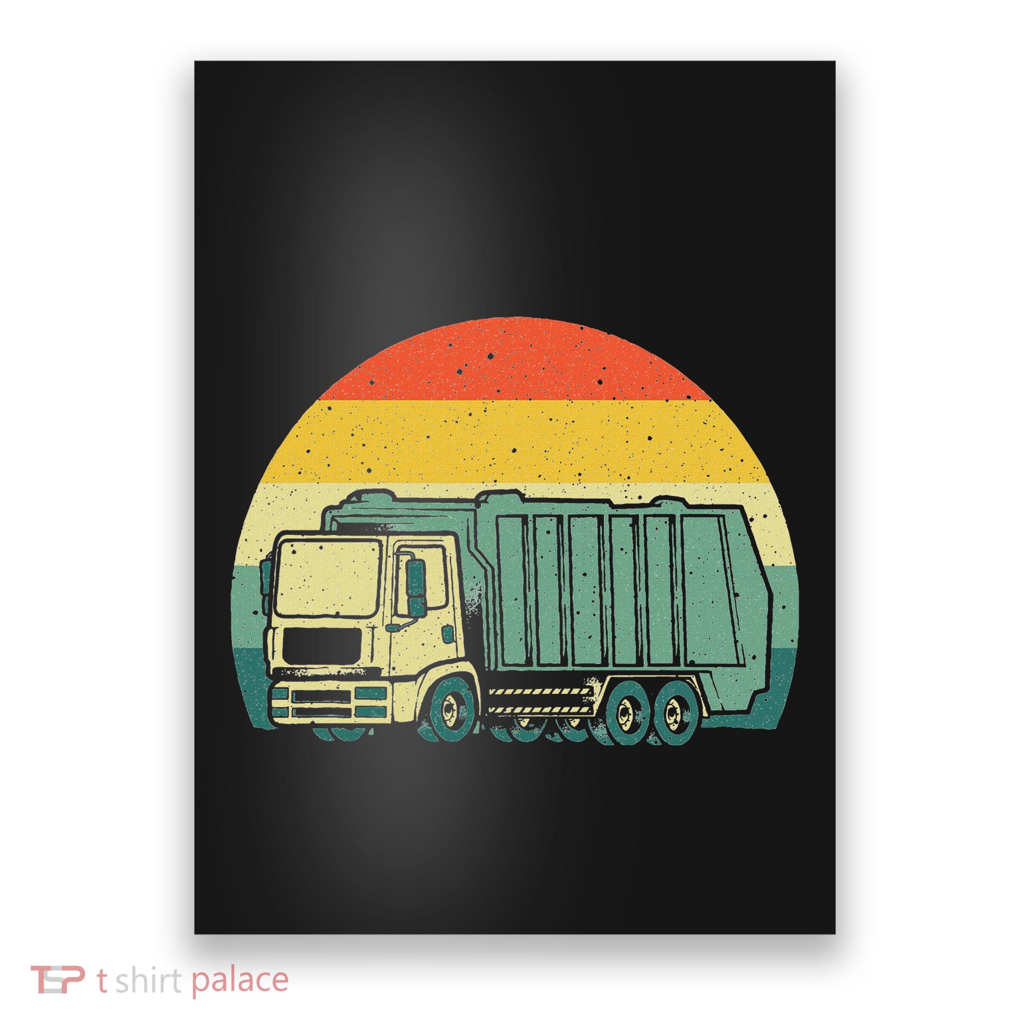 Funny Garbage Truck Design For Women Trash Truck Poster