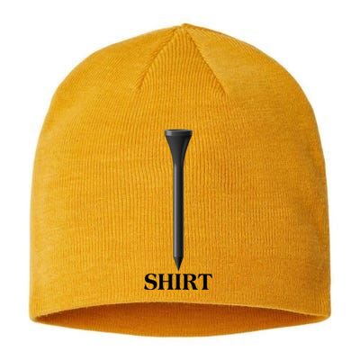 Funny Golf Tee Golf Lover Sustainable Beanie