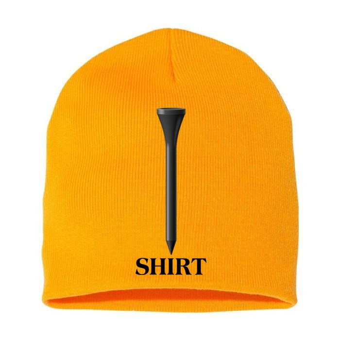 Funny Golf Tee Golf Lover Short Acrylic Beanie