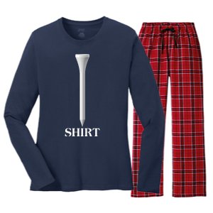 Funny Golf Tee Golf Lover Women's Long Sleeve Flannel Pajama Set 