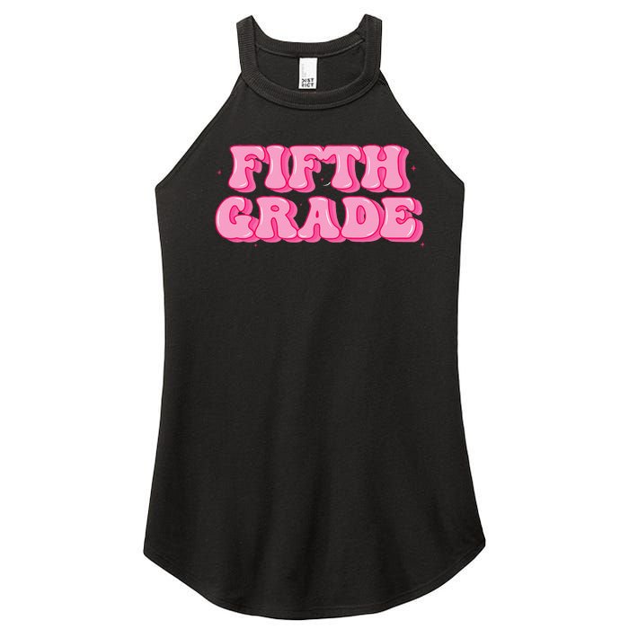 Fifth Grade Teacher Retro Vintage 5th Grade Teacher Team Women’s Perfect Tri Rocker Tank