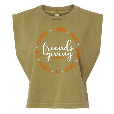 Friends Giving Thanksgiving Festive Holiday Gift Garment-Dyed Women's Muscle Tee