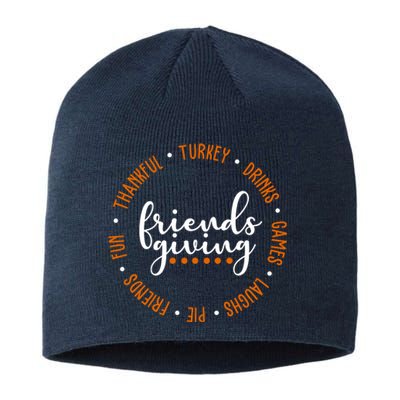 Friends Giving Thanksgiving Festive Holiday Gift Sustainable Beanie