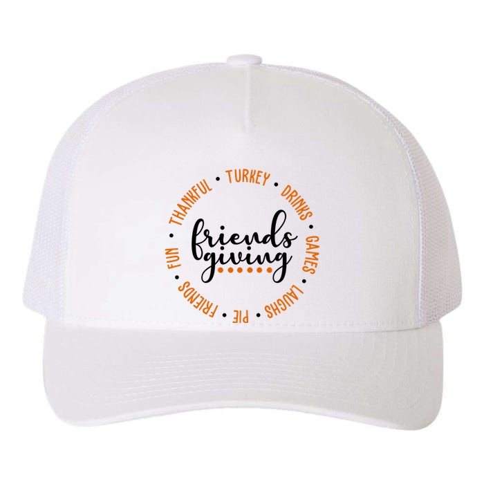 Friends Giving Thanksgiving Festive Holiday Gift Yupoong Adult 5-Panel Trucker Hat