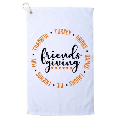 Friends Giving Thanksgiving Festive Holiday Gift Golf Towel