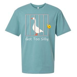 Funny Got Too Silly Silly Goose Sueded Cloud Jersey T-Shirt