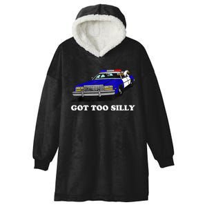 Funny Got Too Silly Goose  Hooded Wearable Blanket