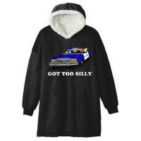 Funny Got Too Silly Goose  Hooded Wearable Blanket