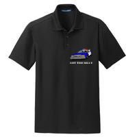 Funny Got Too Silly Goose  Dry Zone Grid Polo