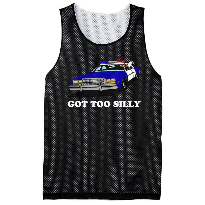 Funny Got Too Silly Goose  Mesh Reversible Basketball Jersey Tank