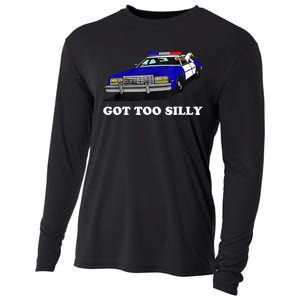 Funny Got Too Silly Goose  Cooling Performance Long Sleeve Crew