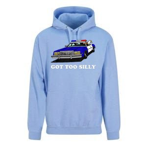 Funny Got Too Silly Goose  Unisex Surf Hoodie