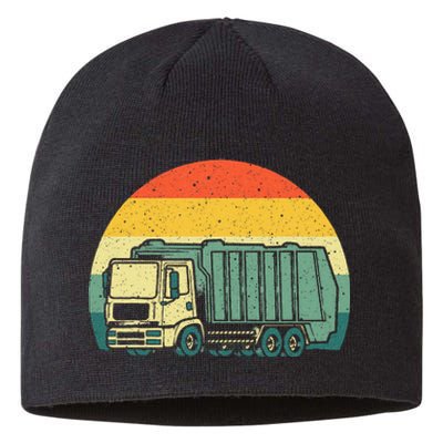 Funny Garbage Truck Design For Kids Men Women Trash Truck Sustainable Beanie