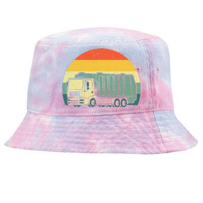 Funny Garbage Truck Design For Kids Men Women Trash Truck Tie-Dyed Bucket Hat