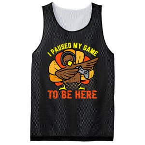 Funny Gamer Turkey Thanksgiving Pause Mesh Reversible Basketball Jersey Tank