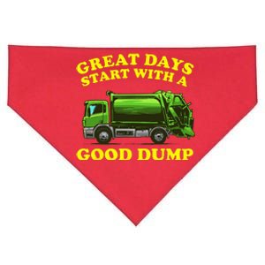 Funny Garbage Truck Design Kids Men Women Dump Trash Trucks USA-Made Doggie Bandana