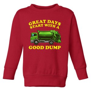 Funny Garbage Truck Design Kids Men Women Dump Trash Trucks Toddler Sweatshirt