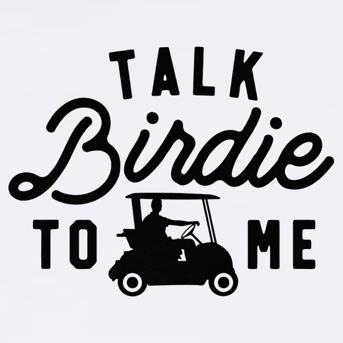 Funny Golf Talk Birdie to Me Golfing Tee Dad Golf Humor Women's V-Neck T-Shirt