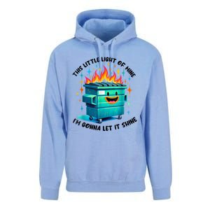 Funny Groovy This Little Lightof Mine Lil Dumpster Fire Unisex Surf Hoodie