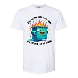 Funny Groovy This Little Lightof Mine Lil Dumpster Fire Softstyle CVC T-Shirt