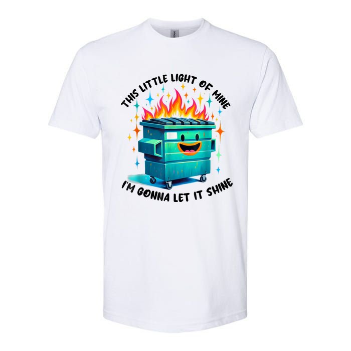 Funny Groovy This Little Lightof Mine Lil Dumpster Fire Softstyle CVC T-Shirt