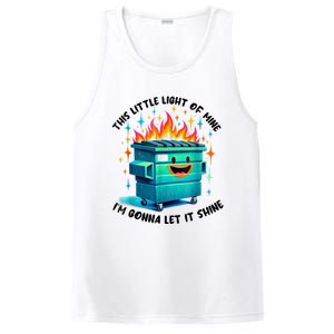 Funny Groovy This Little Lightof Mine Lil Dumpster Fire PosiCharge Competitor Tank