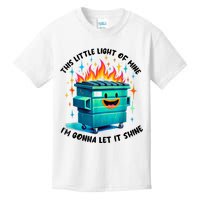 Funny Groovy This Little Lightof Mine Lil Dumpster Fire Kids T-Shirt