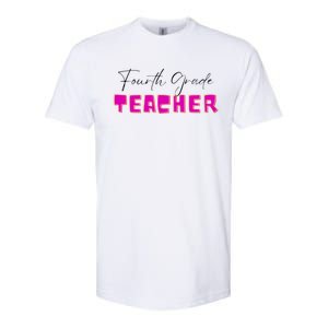 Fourth Grade Teacher Funny Gift Softstyle CVC T-Shirt