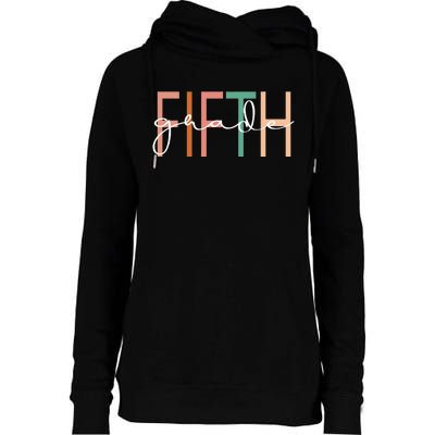 Fifth Grade Teacher Team 5th Grade Squad Womens Funnel Neck Pullover Hood