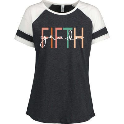 Fifth Grade Teacher Team 5th Grade Squad Enza Ladies Jersey Colorblock Tee