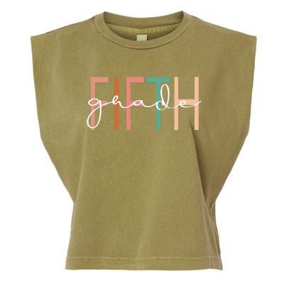 Fifth Grade Teacher Team 5th Grade Squad Garment-Dyed Women's Muscle Tee