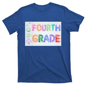 Fourth Grade Team Cute Doodle School Teacher 4Th Grade Gift T-Shirt