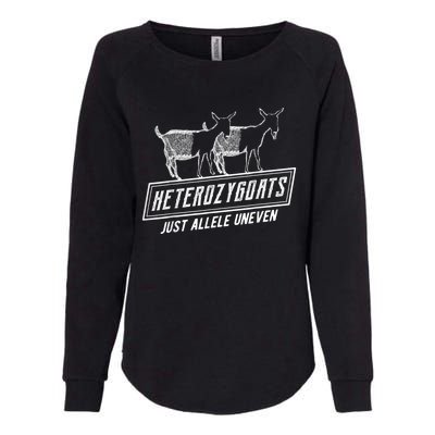 Funny Genetics Tee Heterozygoats Just Allele Uneven T Womens California Wash Sweatshirt