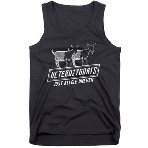 Funny Genetics Tee Heterozygoats Just Allele Uneven T Tank Top