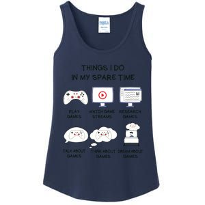 Funny Gamer Things I Do In My Spare Time Gaming Ladies Essential Tank