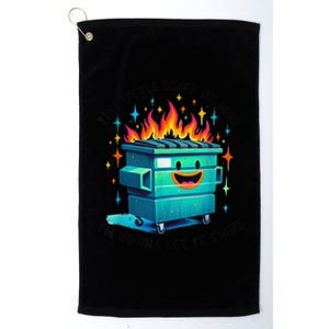 Funny Groovy This Little Lightof Mine Lil Dumpster Fire Platinum Collection Golf Towel